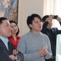 Аким города Ермек Боранбаевич Маржикпаев в областном музее