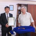 Ақмола облыстық тарихи-өлкетану музейінің ұжымын М.Жұмабаев атындағы Ақмола облыстық әмбебап ғылыми кітапханасының ұжымы облыстық музейдің 100 жылдық мерейтойымен құттықтады