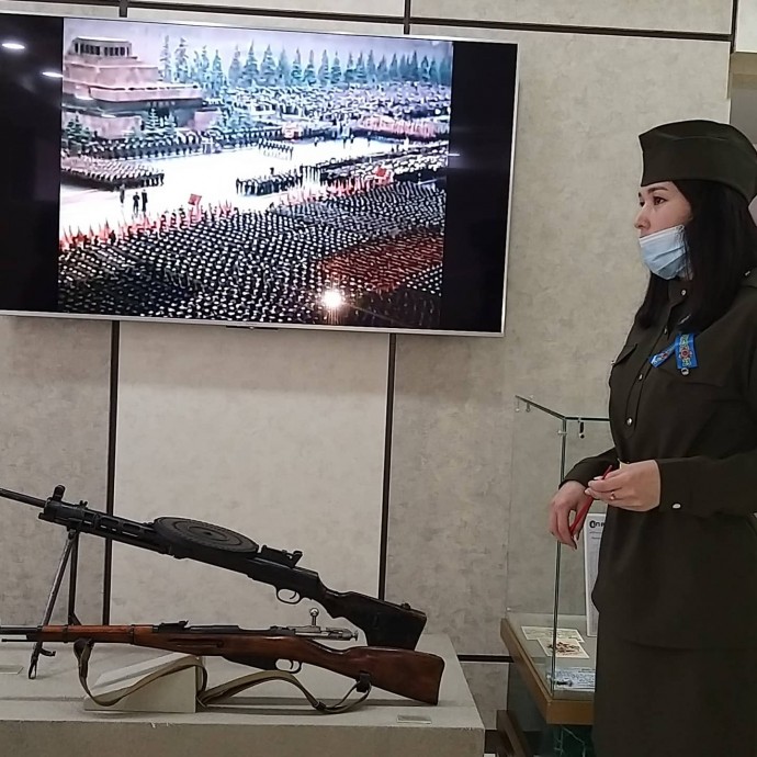 В день 76 годовщины со дня Великой победы в Акмолинском областном историко- краеведческом музее открылась временная выставка "Жеңіс батырлары" 3 В день 76 годовщины со дня Великой победы в Акмолинском областном историко- краеведческом музее открылась временная выставка "Жеңіс батырлары" 3