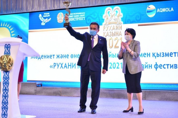 “Рухани қазына”: Көкшетау – Қазақстанның 2021 жылғы мәдени астанасы Бұл туралы Көкшетауда өткен “Рухани қазына-2021” фестивалінің ашылу салтанаты кезінде белгілі болды 2 “Рухани қазына”: Көкшетау – Қазақстанның 2021 жылғы мәдени астанасы Бұл туралы Көкшетауда өткен “Рухани қазына-2021” фестивалінің ашылу салтанаты кезінде белгілі болды 2